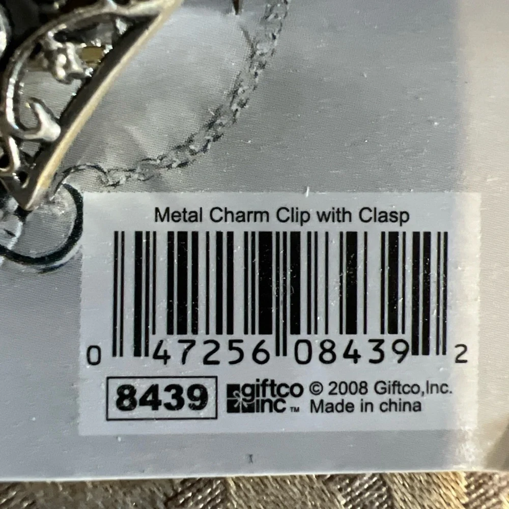 FROM HEART Metal Charm Clip on with Clasp 1.5" Love Romance Valentines - Picture 5 of 8